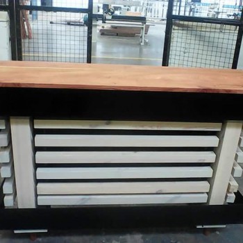 Server manufacture in steel and Ash wood